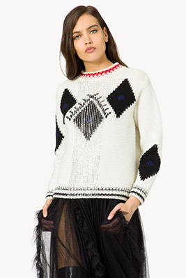 Пуловери с релефен модел
